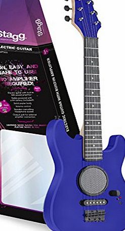 1/2 Size Kids Electric Guitar With Amp - Blue