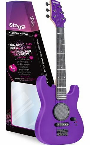 1/2 Size Kids Electric Guitar With Amp - Purple