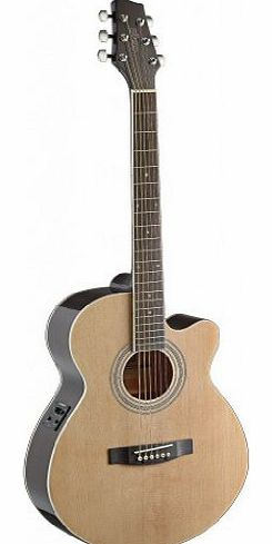 Stagg SA40MJCFI-N Electro Acoustic Guitar - Natural