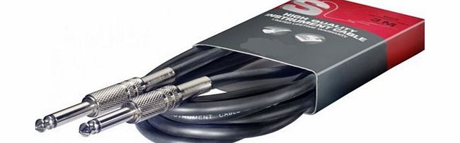 Stagg SGC6DL 6m/20 ft Deluxe Standard Guitar Cable - Black