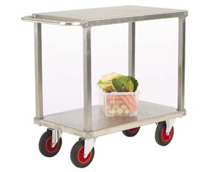 Stainless steel table top truck