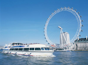 London Eye and Bateaux lunch cruise trip (for two)