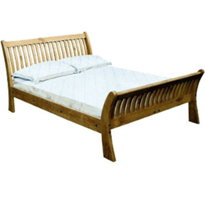 Star Collection Blue Bone Seville 4ft 6in Double Sleigh Bed