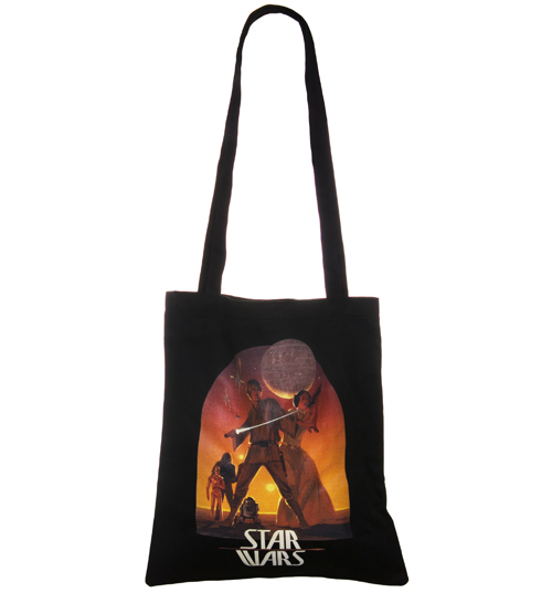 Star Wars A New Hope Sunset Large Canvas Tote Bag