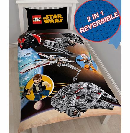 Star Wars Clone Wars Lego Star Wars Space Single Duvet Cover and