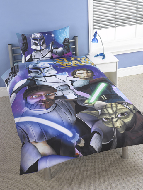 Star Wars Clone Wars Panel Duvet Cover and Pillowcase