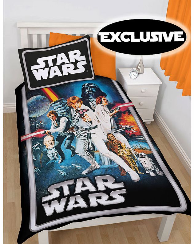 Star Wars Clone Wars Star Wars Poster Single Duvet Cover - Exclusive