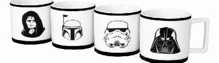 Star Wars Set Of Four Espresso Cups