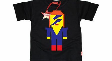 Stardust Lego Bowie T-shirt - Black 7 - 8 Yrs
