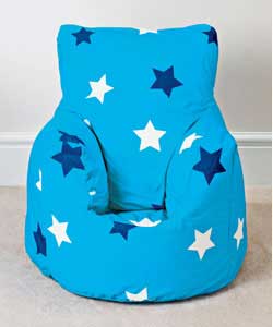 Stars Bean Chair Cover - Blue