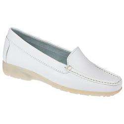 Starsax Female STAR1100 Leather Upper Leather Lining Casual Shoes in White