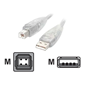 6ft USB Transparent Cable - 4 PIN