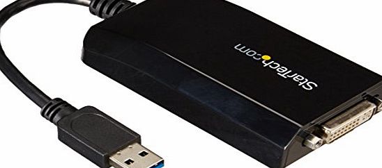 STARTECH.COM  USB 3.0 to DVI / VGA External Video Card Multi Monitor Adapter - 2048x1152 - USB 3.0 Graphics Adapter M/F