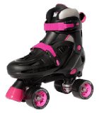 SFR Storm Black/Pink Quad Roller Skates - Large UK3-UK6