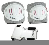 Knee Pads, Elbow Pads and Wrist Guards - SFR Triple Pad Set AC960P - White - Small (Youth 8-12yrs)