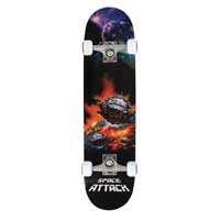 Space Attack Skateboard Invasion Design