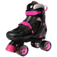 Storm Adjustable Quad Skates Pink Adjustable Junior 3 to Junior 6