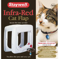 500 Infra Red Cat Flap WHITE