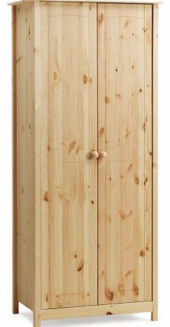 2-Door Pine Wardrobe