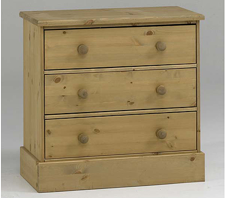 Balmoral Solid Pine 3 Drawer Chest