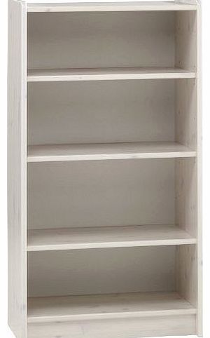 Steens Kids 3 Shelf Tall Bookcase, Whitewash Finish