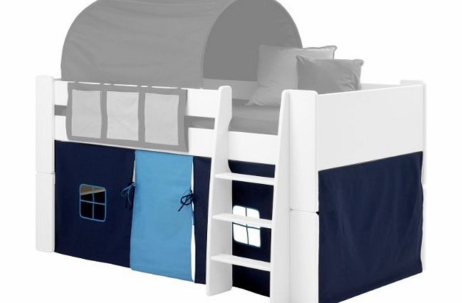 Steens Kids Tent for Mid Sleeper Bed, Dark/Light Blue
