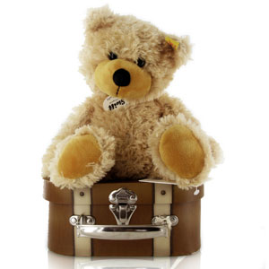 Charly Dangling Beige Teddy Bear in
