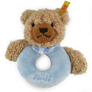 Sleep Well Blue Teddy Bear Grip Toy with