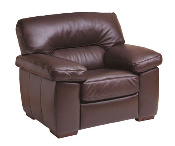 Steinhoff Furniture Lexington Leather Armchair in Corwood Chocolate - Fast Delivery