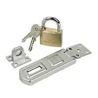 Sterling Padlock / Hasp and Stapled 40mm