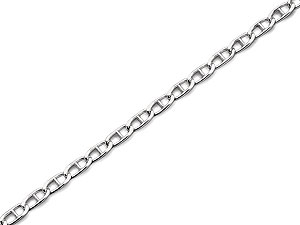 Silver 3mm Wide Anchor Chain 17.75`` -