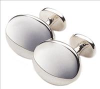 Sterling Silver Barbell Cufflinks by Veritas