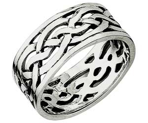 Silver Celtic Band Ring