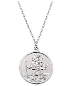 Sterling Silver Double Sided St Christopher