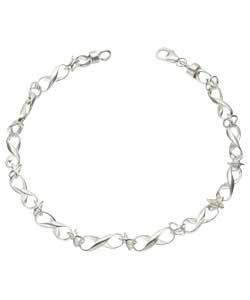 Sterling Silver Figure of 8 Bracelet