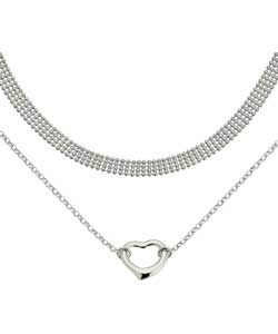 Sterling Silver Fine Multi Strand Necklet and