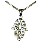 Sterling Silver Hamsa Pendant