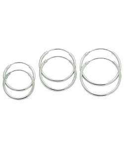 Sterling Silver Hoops