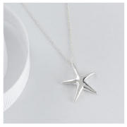 STERLING SILVER STARFISH PENDANT