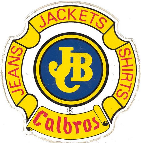 Calbros Jackets and Jeans JBC Logo Sticker (9cm)
