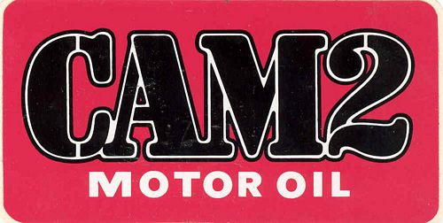 Stickers and Patches CAM 2 Motor Oil Sticker (12cm x 6cm)