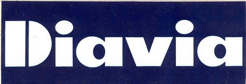 Stickers and Patches Diavia white on blue Logo Sticker (11cm x 4cm)
