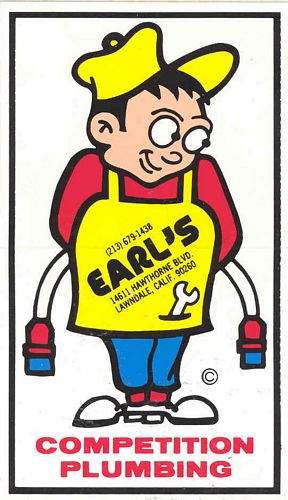 Stickers and Patches Earls Competition Plumbing Sticker (12cm x 7cm)