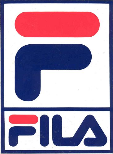 Fila Word And Logo Sticker (12cm x 16cm)