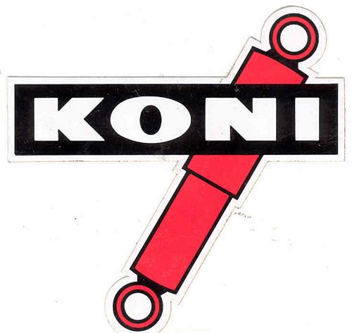 Koni Logo Sticker (9cm x 9cm (at widest and highest points))
