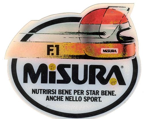 Misura F1 Helmet Logo Sticker (12cm x 10cm)