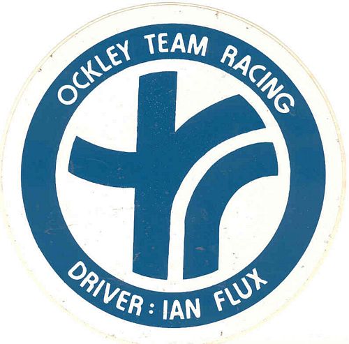 Ockley Team Racing Ian Flux Sticker (10cm)