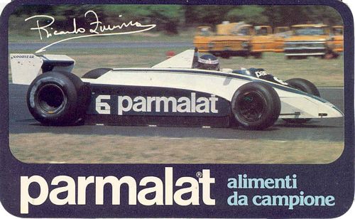 Stickers and Patches Parmalat Brabham Car Photo Sticker (12cm x 7cm)