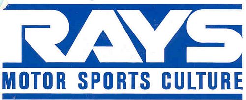 RAYS Motorsports Culture Logo Sticker (9cm x 4cm)
