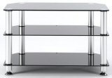Stilexo STUK 1401 - Black Glass LCD and Plasma TV Stand